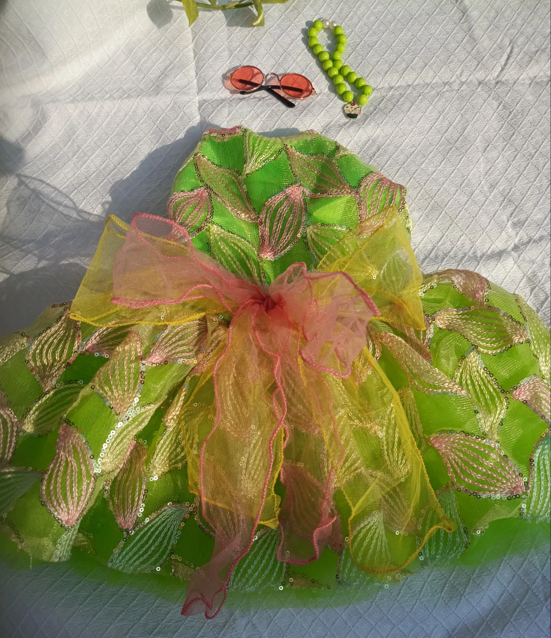Green leaf Tinkerbell Dress