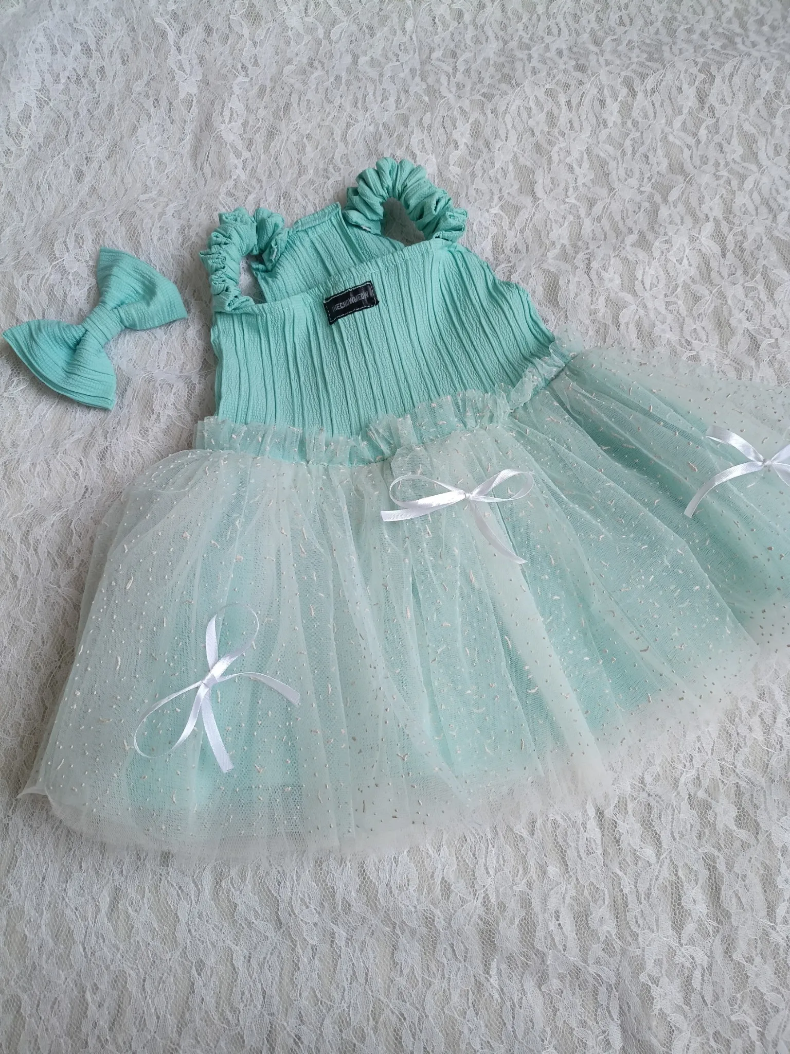 Blue Pinteresty bow Dress