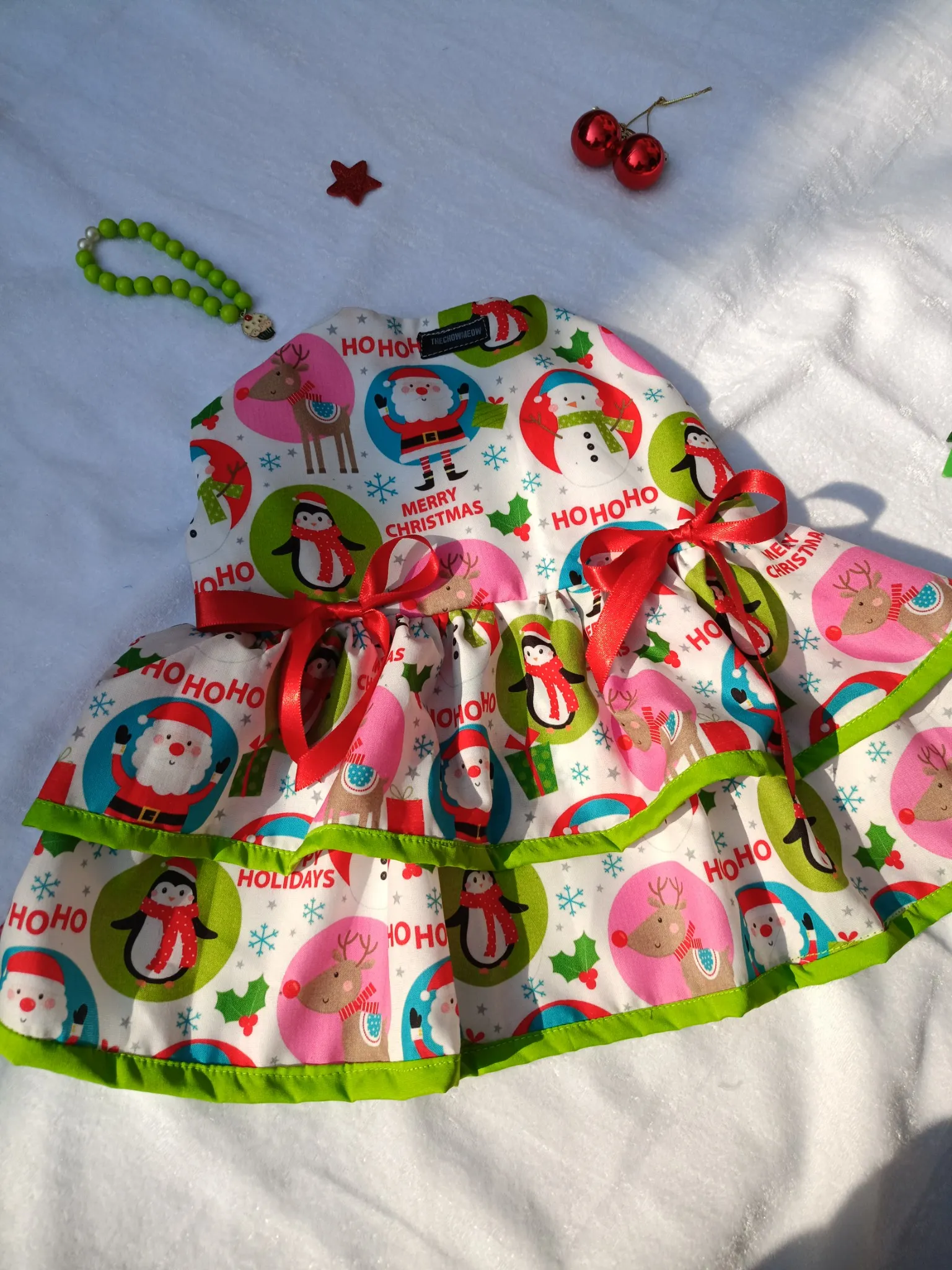 Christmas Joy ribbon Dress