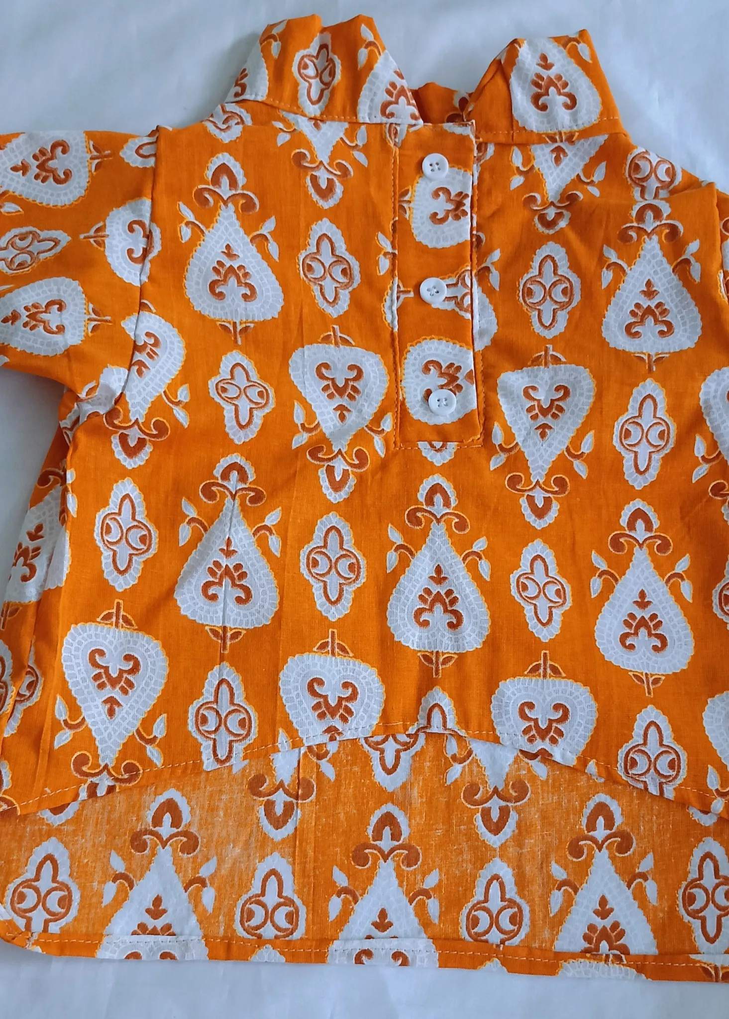 Mustard Yellow Buti Print Ethnic cotton Kurta