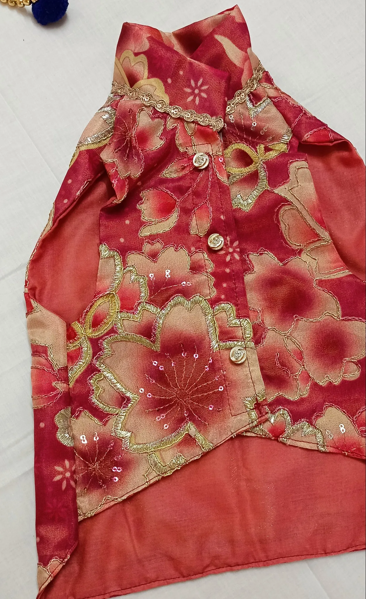 Onion Pink floral Zari work Sherwani