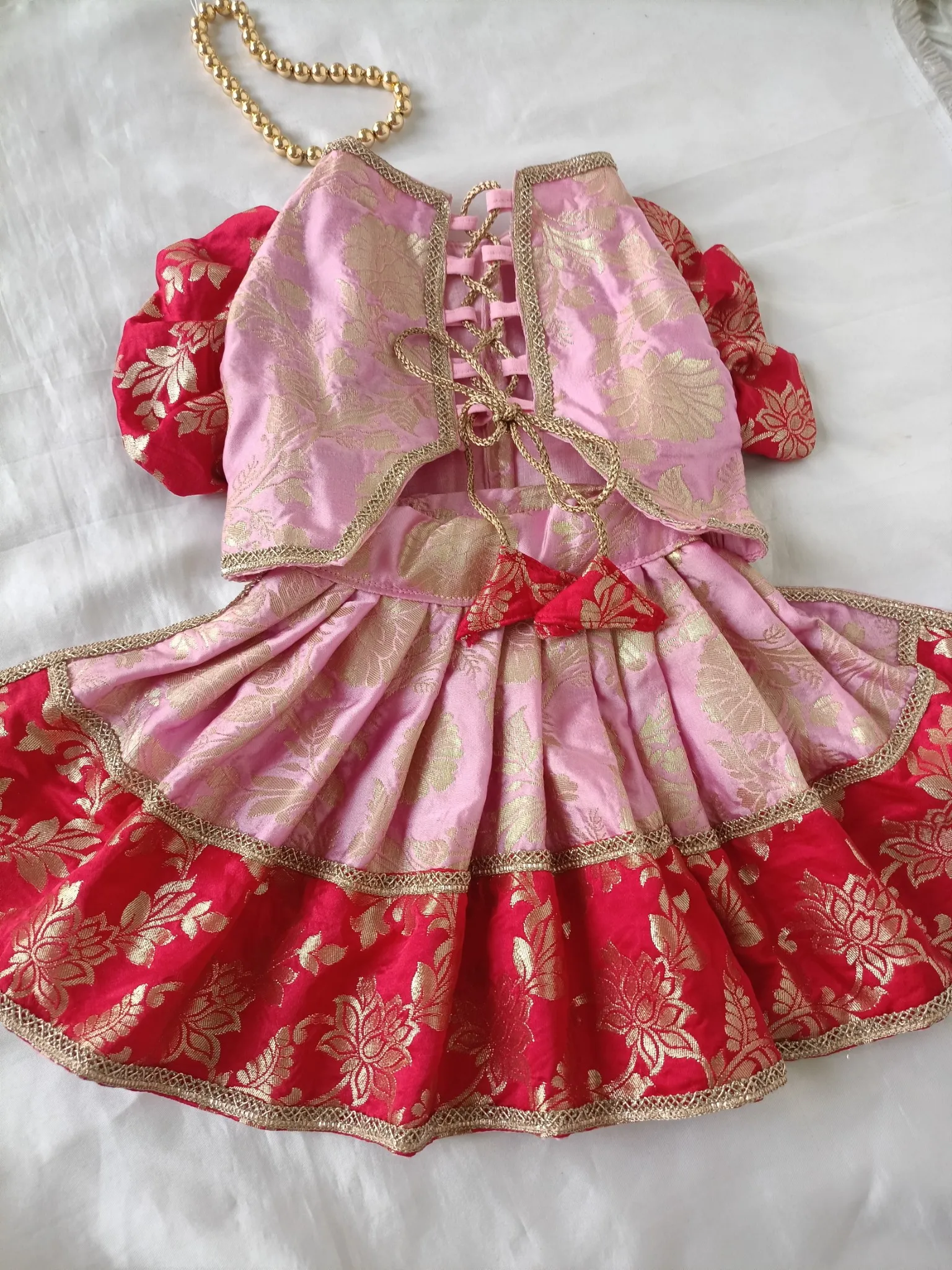 Rose Pink two color Lehenga choli