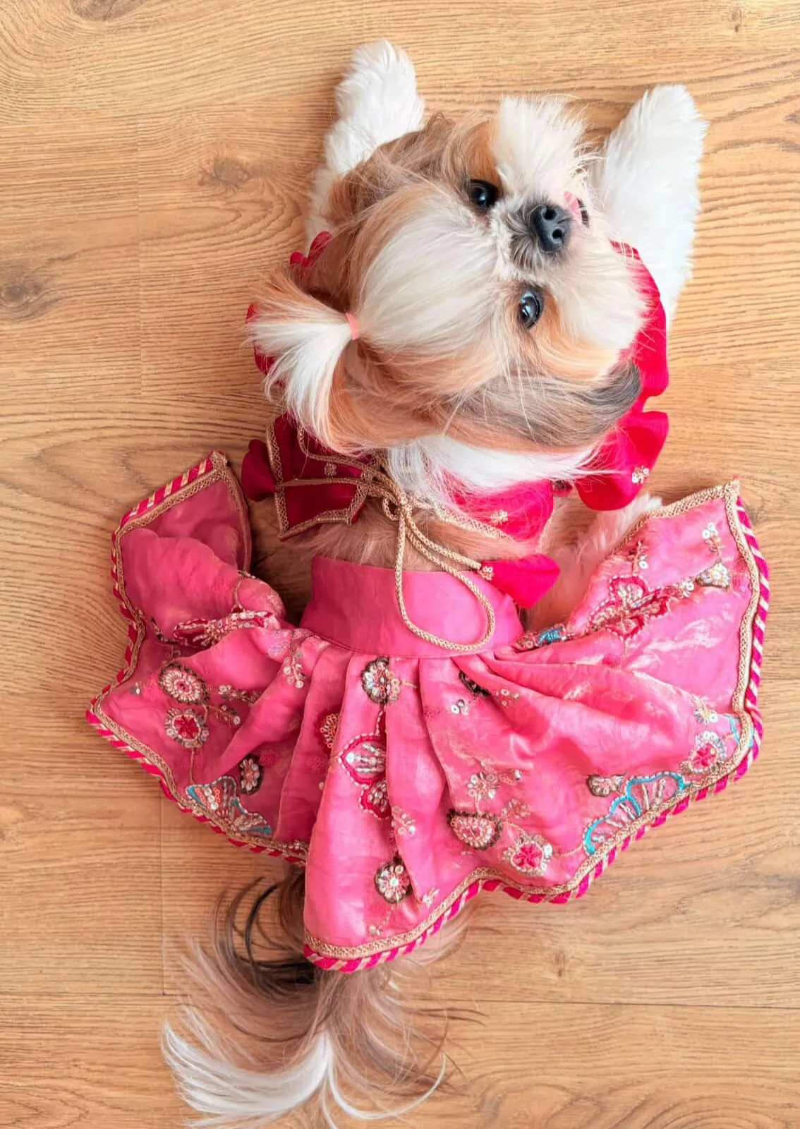 Pink Cutwork Lehenga choli
