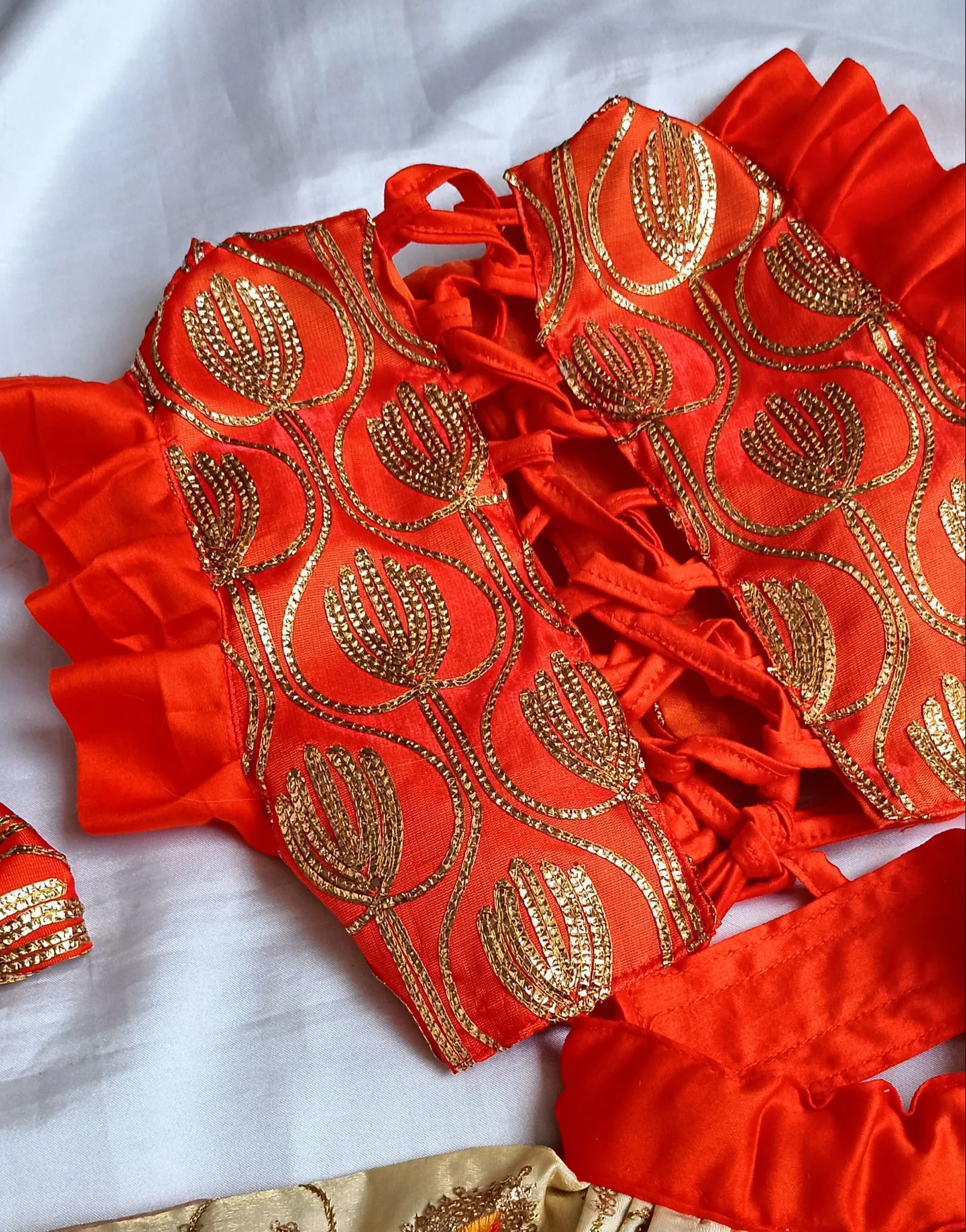 Kesari Lehenga Choli