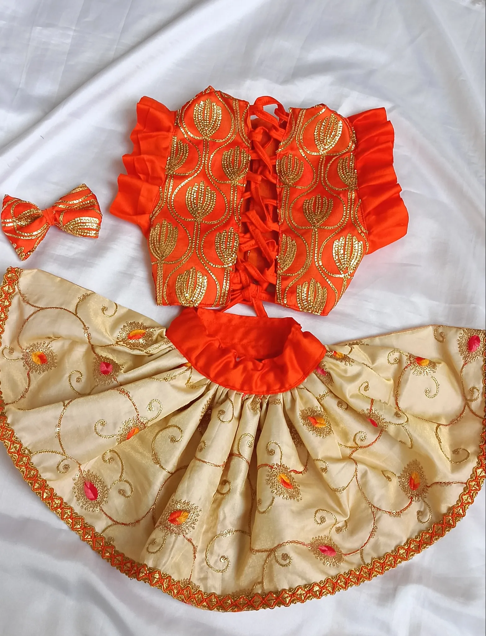 Kesari Lehenga Choli