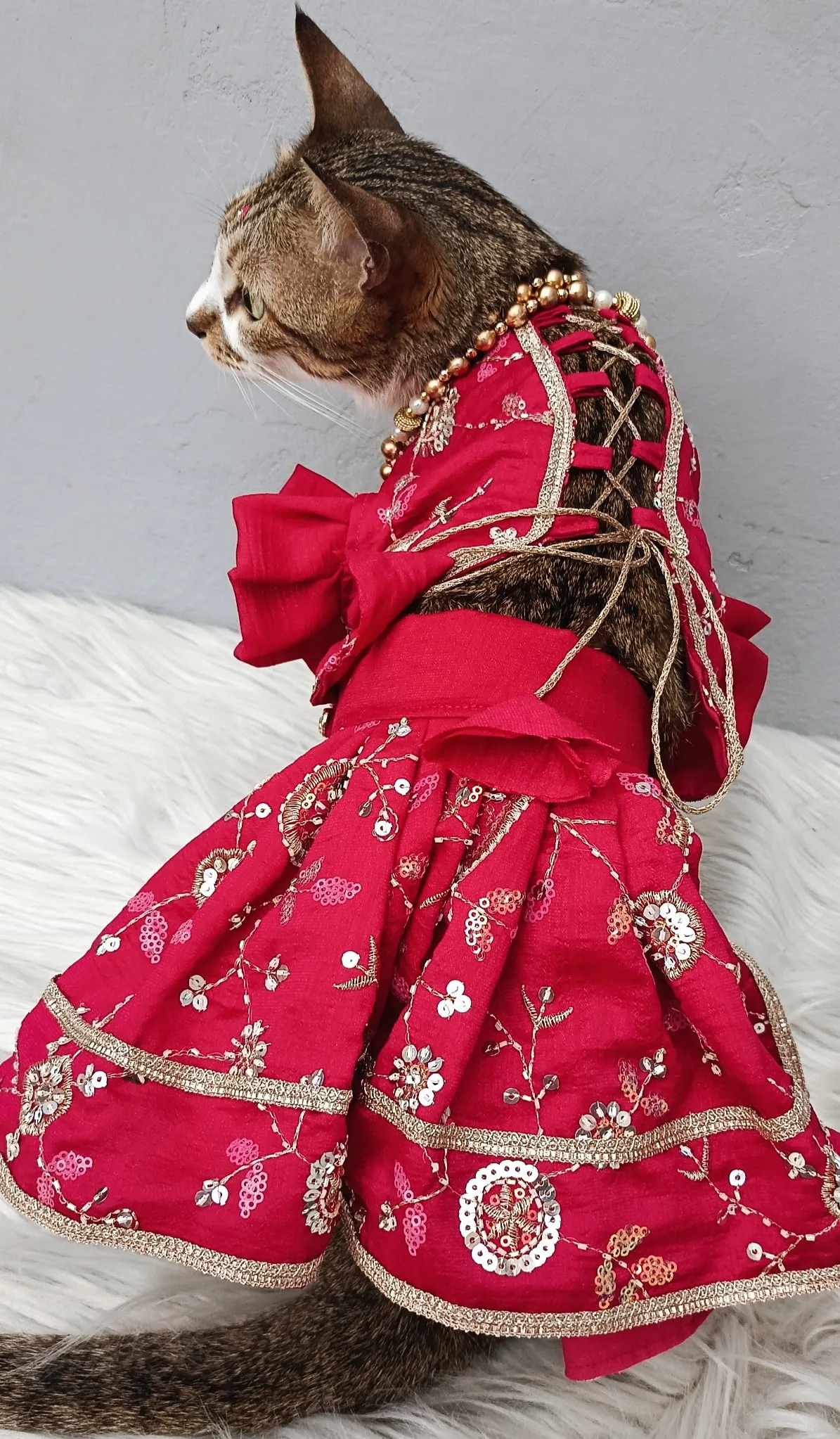 Pink Cutwork Floral Lehenga choli