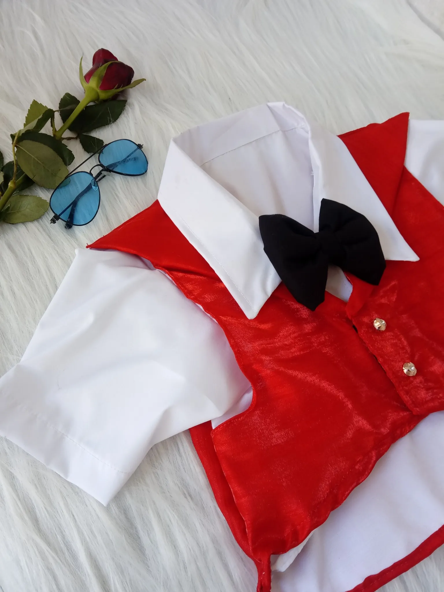Red Tuxedo Suit for Birthday