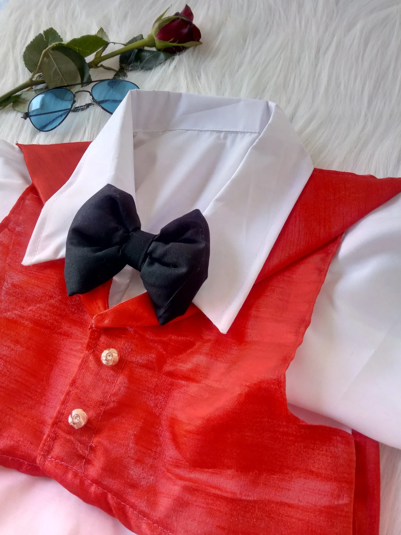 Red Tuxedo Suit for Birthday