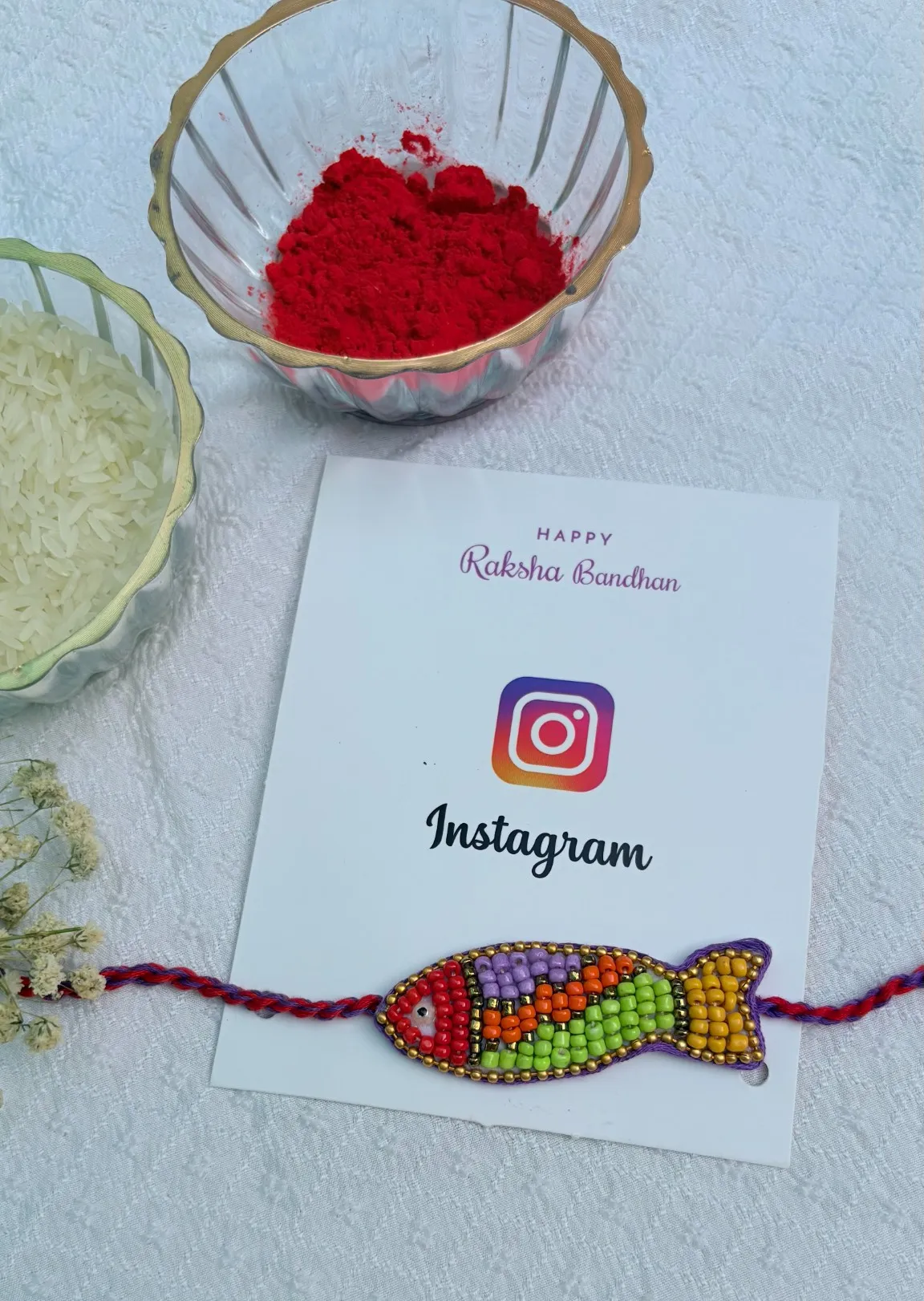Fish Beaded Rakhi for pets