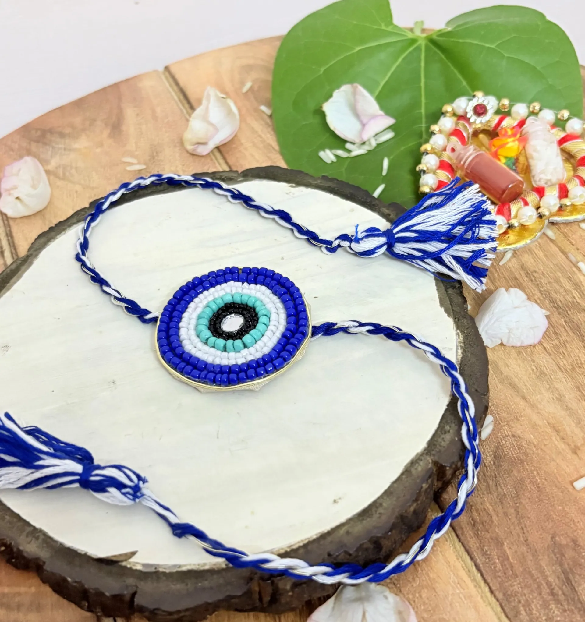 Evil Eye Beads Rakhi for Pets