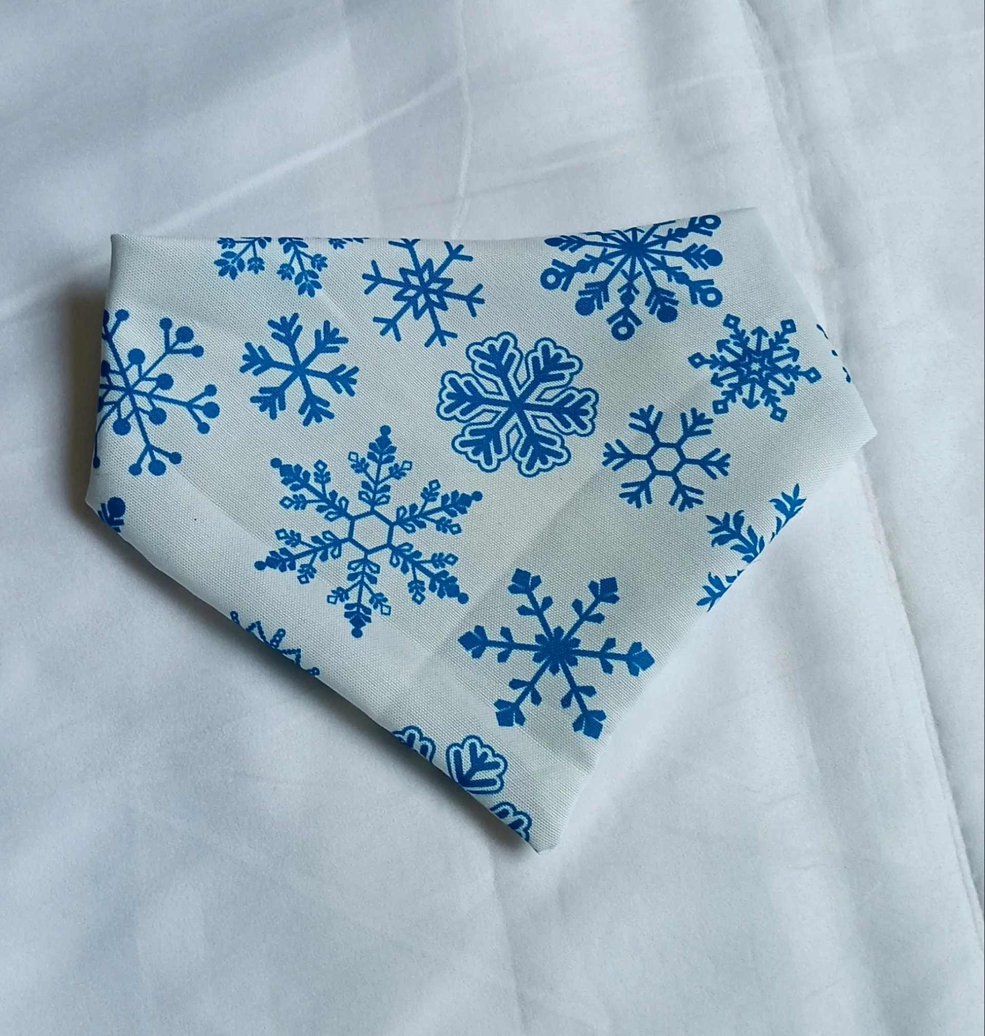 Frosty Snowflakes Christmas Bandana