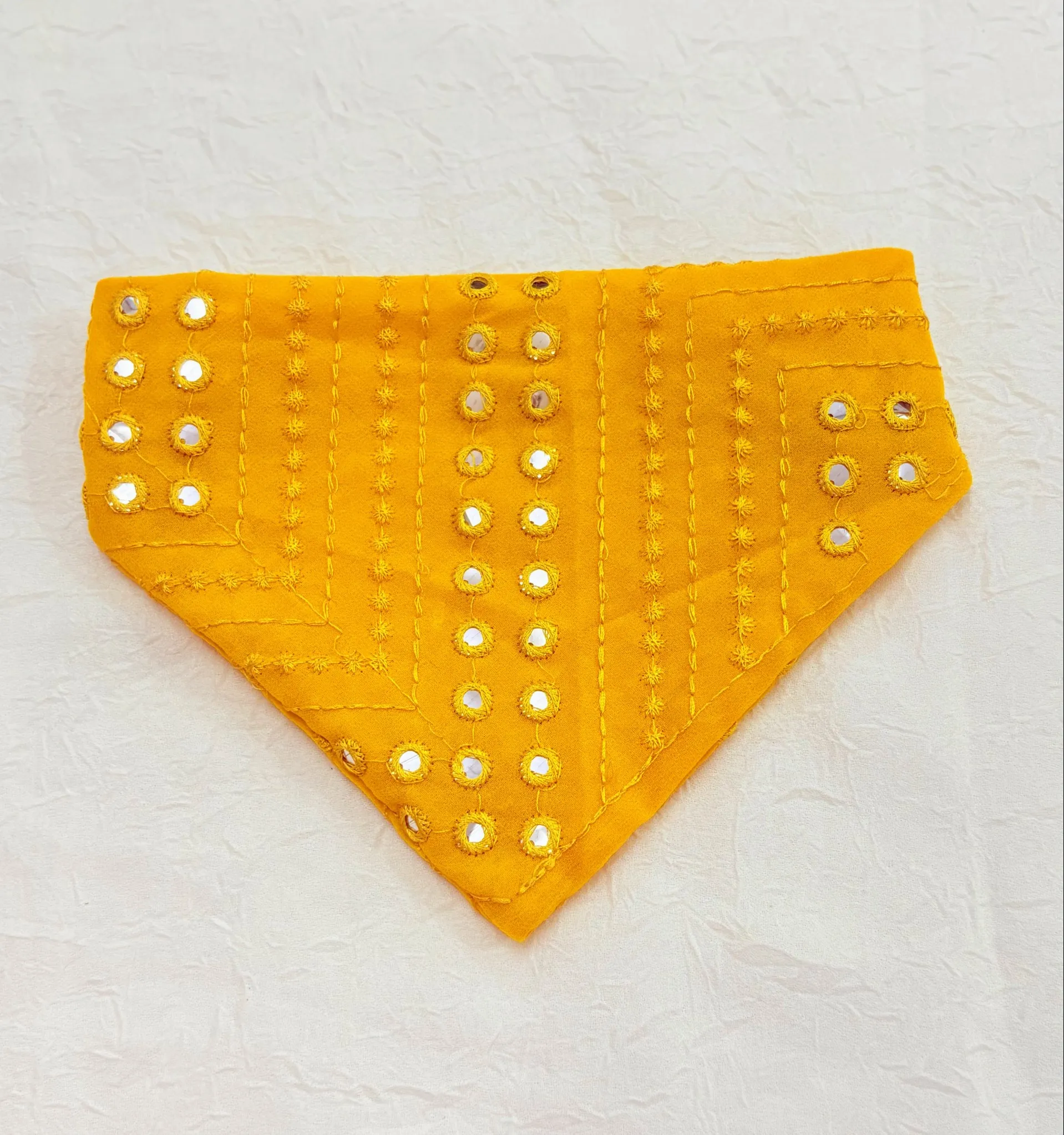 Yellow Mirror Traditional Bandana