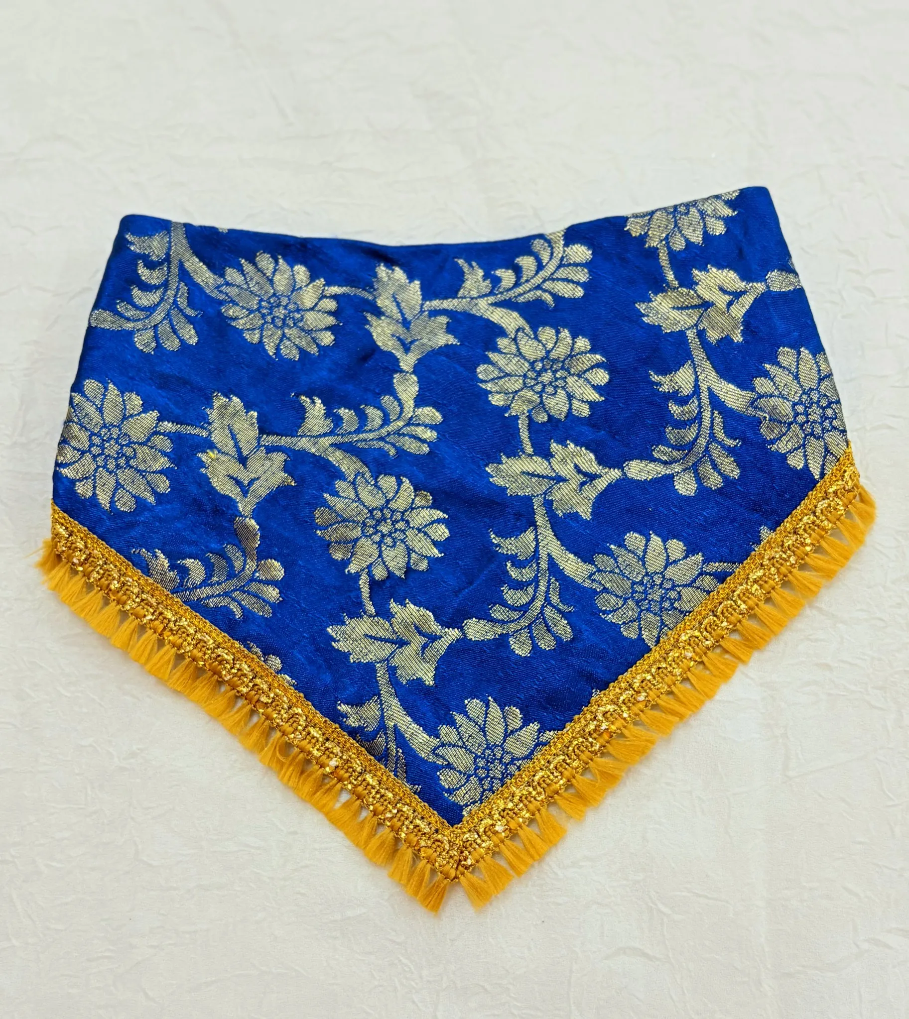 Navy Blue Floral Traditional Bandana