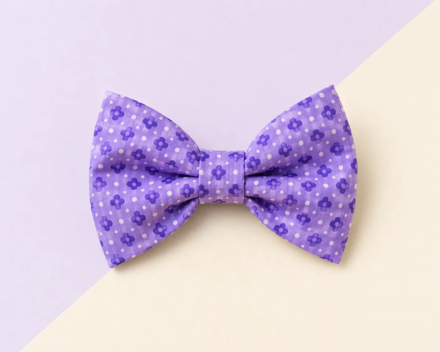 Lavender small Flower Bow